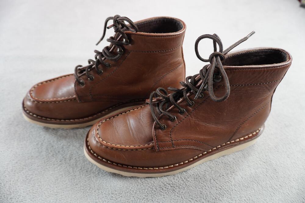 Thursday Boot Co Boots Womens Size 7 Brown Leather Chukka Moc Toe Ankle Lace Up